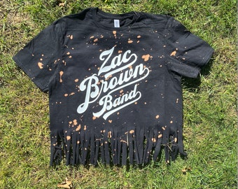 Bleached Country Music Fringe Tee | Western Tee | Country Concert Outfit | Nashville Outfit | Country Music Shirt | Nash | Music Festival