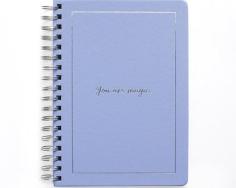 Luxury Lined Notebook: "You are magic." in Lavender
