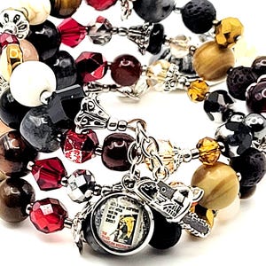 Leatherface Gemstone Bracelet: Texas Chainsaw Massacre Horror Jewelry