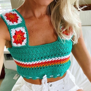 Cantina Crop Top Crochet Pattern