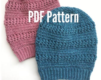 Crochet Beanie Pattern - Diana Beanie - Crochet Pattern - PDF Digital Download