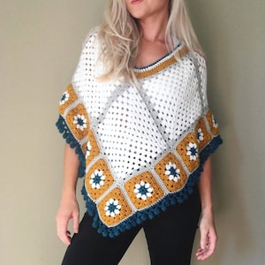 PATTERN - The Granny Poncho - Crochet Pattern