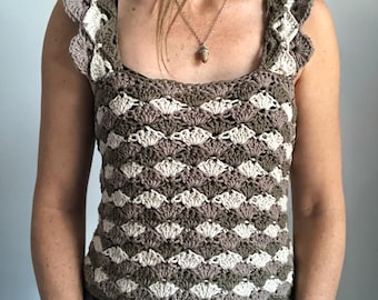 Crochet Pattern - Sunlit Waves Summer Top