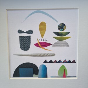 Abstrakte Papiercollage Kunst