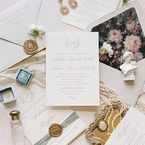 The Simplicity Suite - Sample Letterpress Wedding Invitations