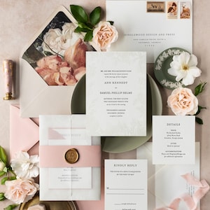 La Suite Kennedy: muestra de invitaciones de boda impresas con tipografía