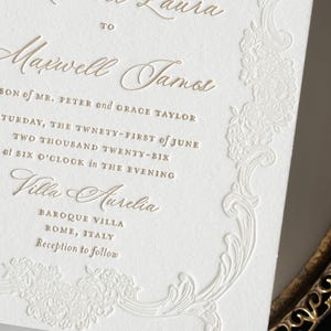 Suite Barroca - Muestras de invitaciones de boda impresas