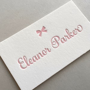 Letterpress Calling Card, Mädchen, Junge, Kind, Name, Einweihungskarte, Geschenkanhänger, Baby, minimalistisch b123
