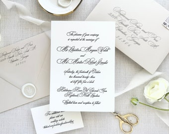 The Highlands Suite - Sample Letterpress Wedding Invitations