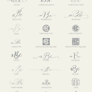 Letterpress Traditional Monogram Stationery, Set of 50 or more, paper, thank you, wife, husband, boy, girl, simple, note card S112 image 4