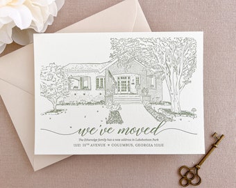 Lakebottom - Letterpress Moving Announcements - Change of Address Cards