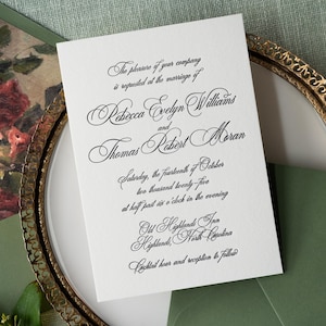 The Highlands Suite - Sample Letterpress Wedding Invitations