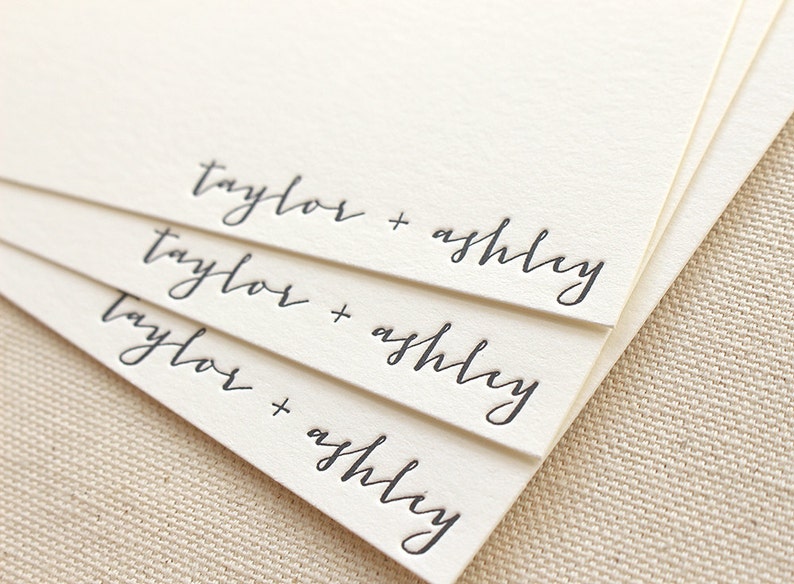 modern personalized stationery