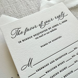 The Eliza Letterpress Save the Date Wedding Announcements with photos, blank envelopes image 7
