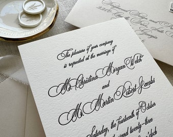 The Highlands Suite - Sample Letterpress Wedding Invitations