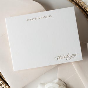 Letterpress Dankeschön-Set mit Umschlägen, flache Grußkarten, Hochzeit, Dusche, Baby, Abschlussfeier, Geschenk, Briefpapier, Barock