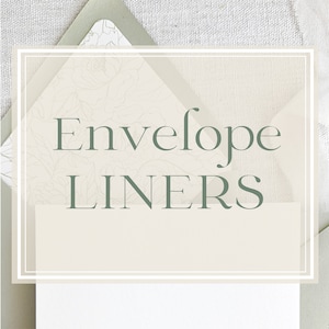 ADD-ON Umschlagumschläge für Briefpapier, Save the Date, Geburtsanzeige oder Weihnachtskarten - einfarbig oder gemustert - zusammengebaut oder diy