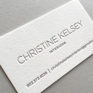 Letterpress Business Cards, Calling Card, small business, photographer, minimal, designer, Consultant, Interior, Decorator, Marketing b110