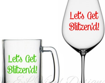lets get blitzend vinyl decal christmas decal diy vinyl decals wine glass mugs glass not included - Christmas Decals For Glass lets get blitzend vinyl decal christmas decal diy vinyl decals wine glass mugs glass not included - Christmas Decals For Glass