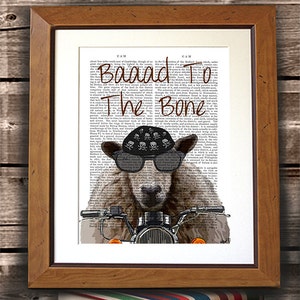 Baaad To The Bone Sheep, Digital Painting