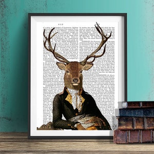 Deer Print Coat Etsy UK