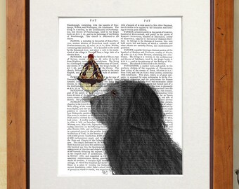 Labradoodle dog -  Labradoodle black Ice cream dog - Labradoodle decor Labradoodle print Dog lover gift idea Dog lover home decor Dog poster