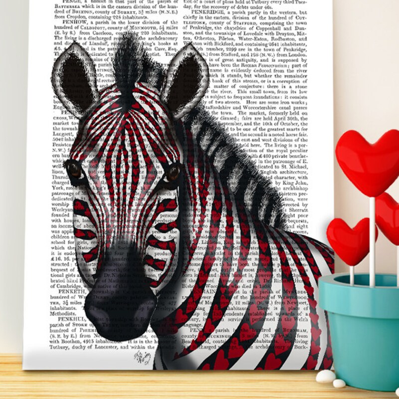 Zebra Room Decor Etsy
