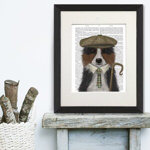Collie Canvas - Border Collie Shephard - Collie Hund Print Border Collie Geschenk Hund Geschenke für Männer Papa Hund Geschenk Haustier Liebhaber Wand dekor Hund Poster