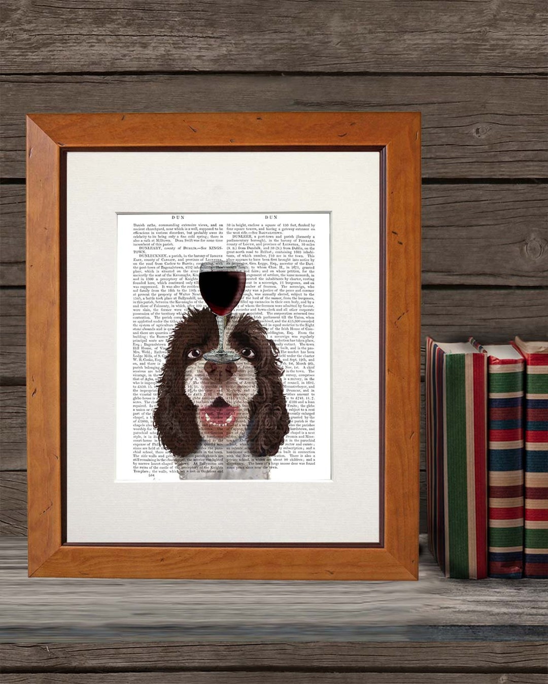 Springer Spaniel Dog Au Vin - Dog Art Dog Print Wall Art Wall Decor ...