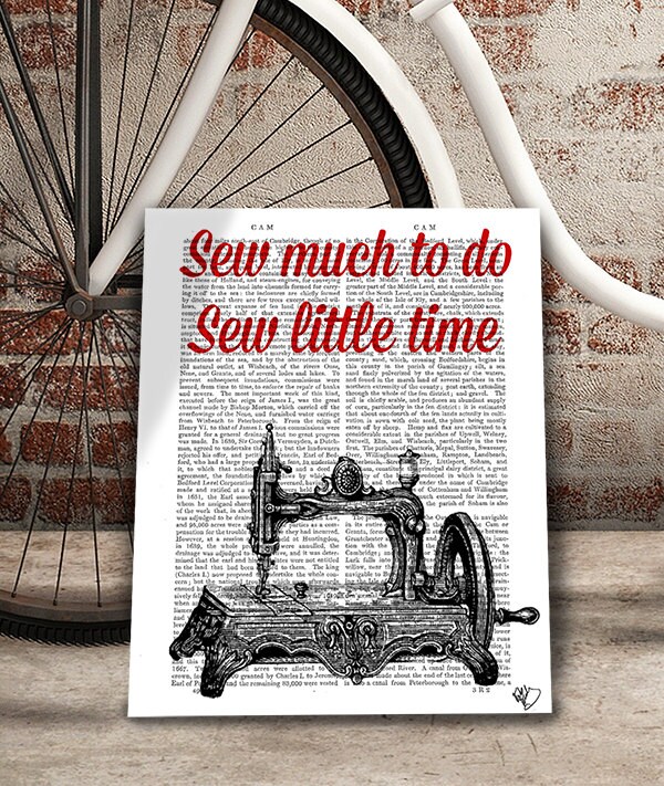 Sew Little Time Sewing Machine seamstress gift sewing gift Etsy