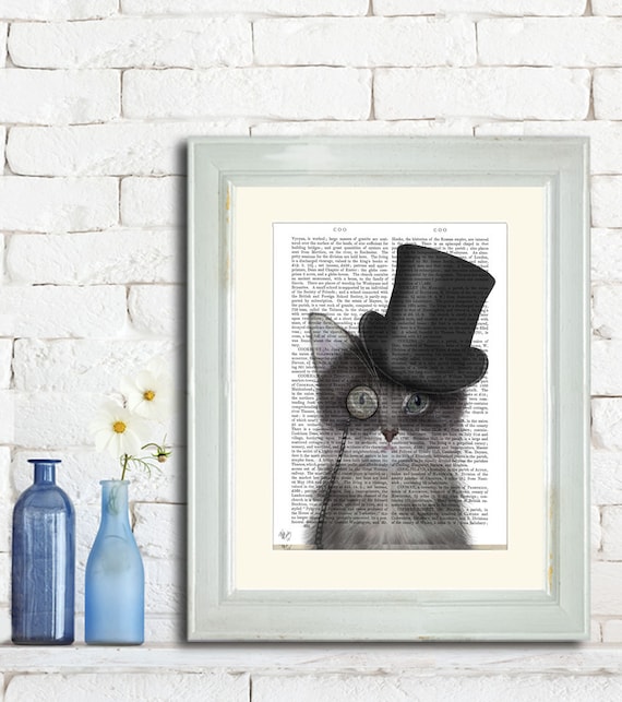 Top Hat Cats I Canvas Art Print - 16x20