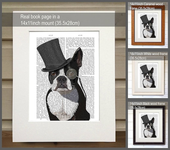 Boston Terrier Street Sign Dog Lover Funny Home Décor 18/" Wide