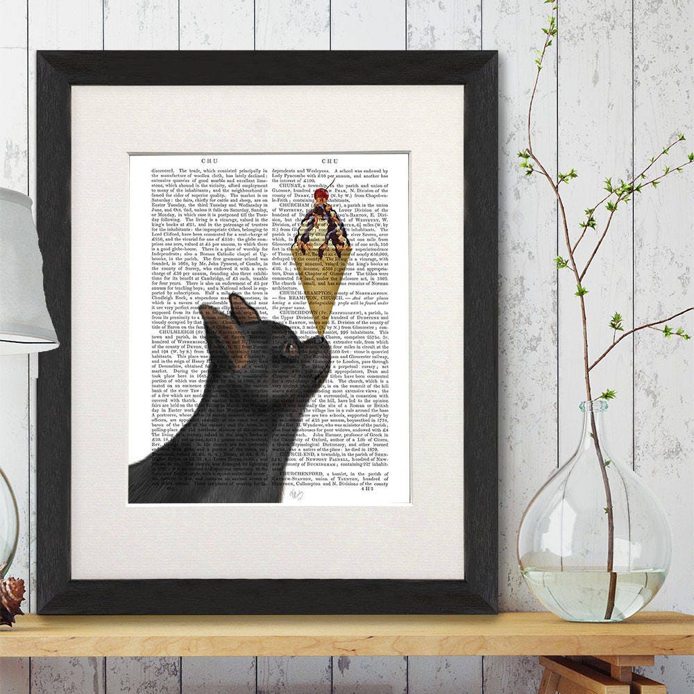 Chihuahua wall art -  Chihuahua black Ice cream dog - chihuahua dog chihuahua art chihuahua lover gift chihuahua print chihuahua art print
