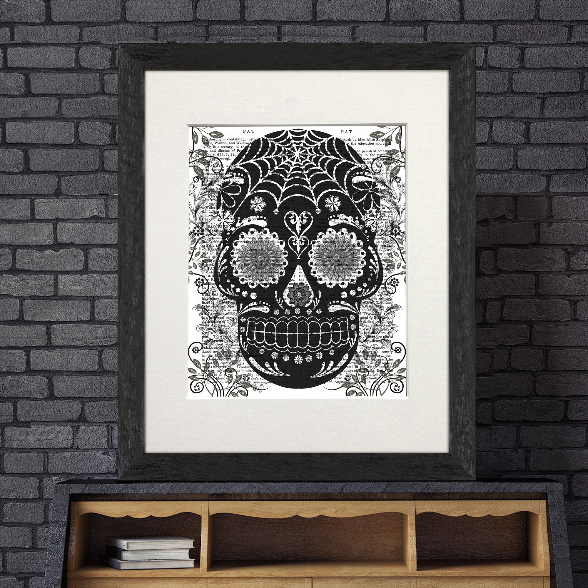 Day of the Dead, Sugar Skull Wall Art, Mexican Skull Poster