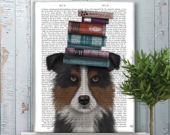 Bordercollie-boekafdruk – literaire hondenkunst