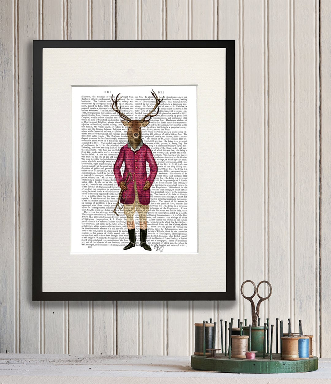Deer Rider Deer Art Print - Deer Rider - Equestrian Gift Equestrian Decor ...