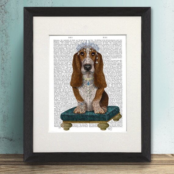 Animal Poster Print Basset Dogs Playing Poker Wall Art Classic Painting 