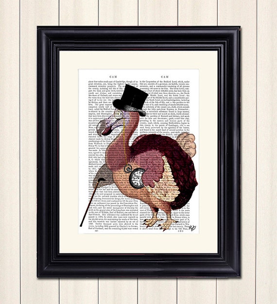 Dodo bird Dapper Dodo Art Print Top Hat dodo print dodo Etsy