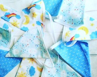 Rainbow, Sun, Moon and Stars Bunting