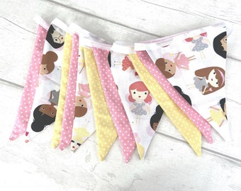 Fairy bunting, Girly Nursery Bunting, Girls Bunting, Pink Bunting