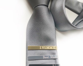 Tie Clip - Engraved Personalized Tie Clip - Bridal Party Gift