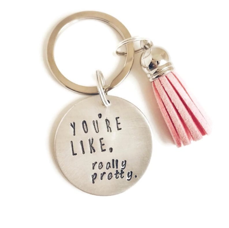 Mean Girls Keychain You're Like Really Pretty Etsy