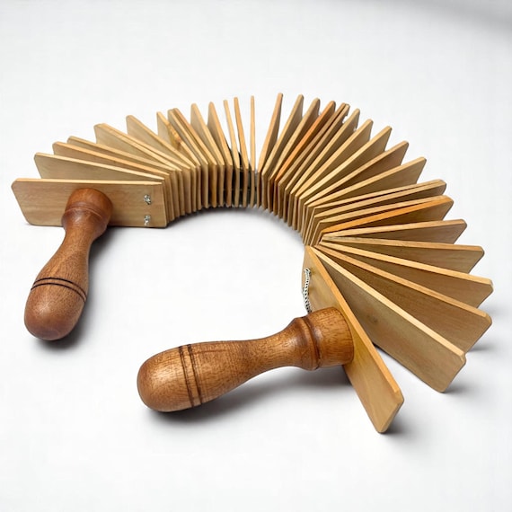 Houten Kikker Güiro in Geschenkdoos - Fair Trade Percussie Instrument (16cm lang