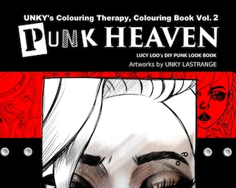 Punk Heaven Colouringbook-Temporary Digital Release Ver. ( Unky's colouring Therapy Vol. 2 )-PDF