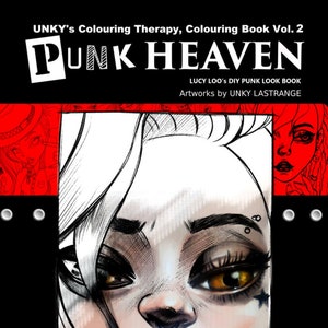 Punk Heaven Colouringbook-Temporary Digital Release Ver. ( Unky's colouring Therapy Vol. 2 )-PDF