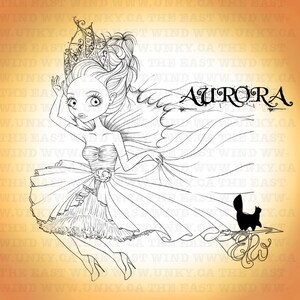Digital Stamp Aurora 'Dress up play'300dpi jpeg/png files MAC0105 image 4