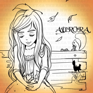 Digital stamp- Aurora &#39;Sharing Autumn&#39;- 300dpi JPG/PNG files -MAC0233