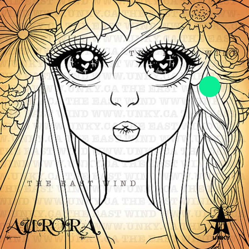 Digital stamp 'Aurora' Floral Kiss 300 dpi JPEG/PNG files MAC_aurora_11.jpg image 4