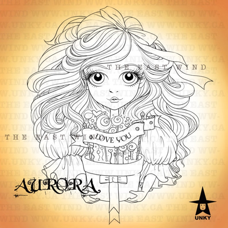 Sello digital 'Aurora' 'Love you' 300 dpi 4 archivos JPEG/PNG tewmothersday MAC_aurora_12 imagen 2