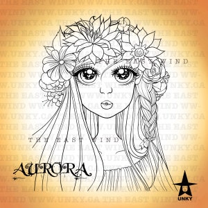 Digital stamp 'Aurora' Floral Kiss 300 dpi JPEG/PNG files MAC_aurora_11.jpg image 3